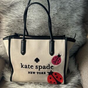 Kate spade New York Ella Beige and Black Tote Bag, SOLD OUT